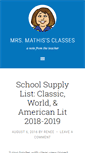Mobile Screenshot of mrsmathis.com